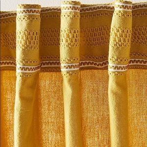 NWT Anthropologie Mara Curtain Gold 50” by 96”
